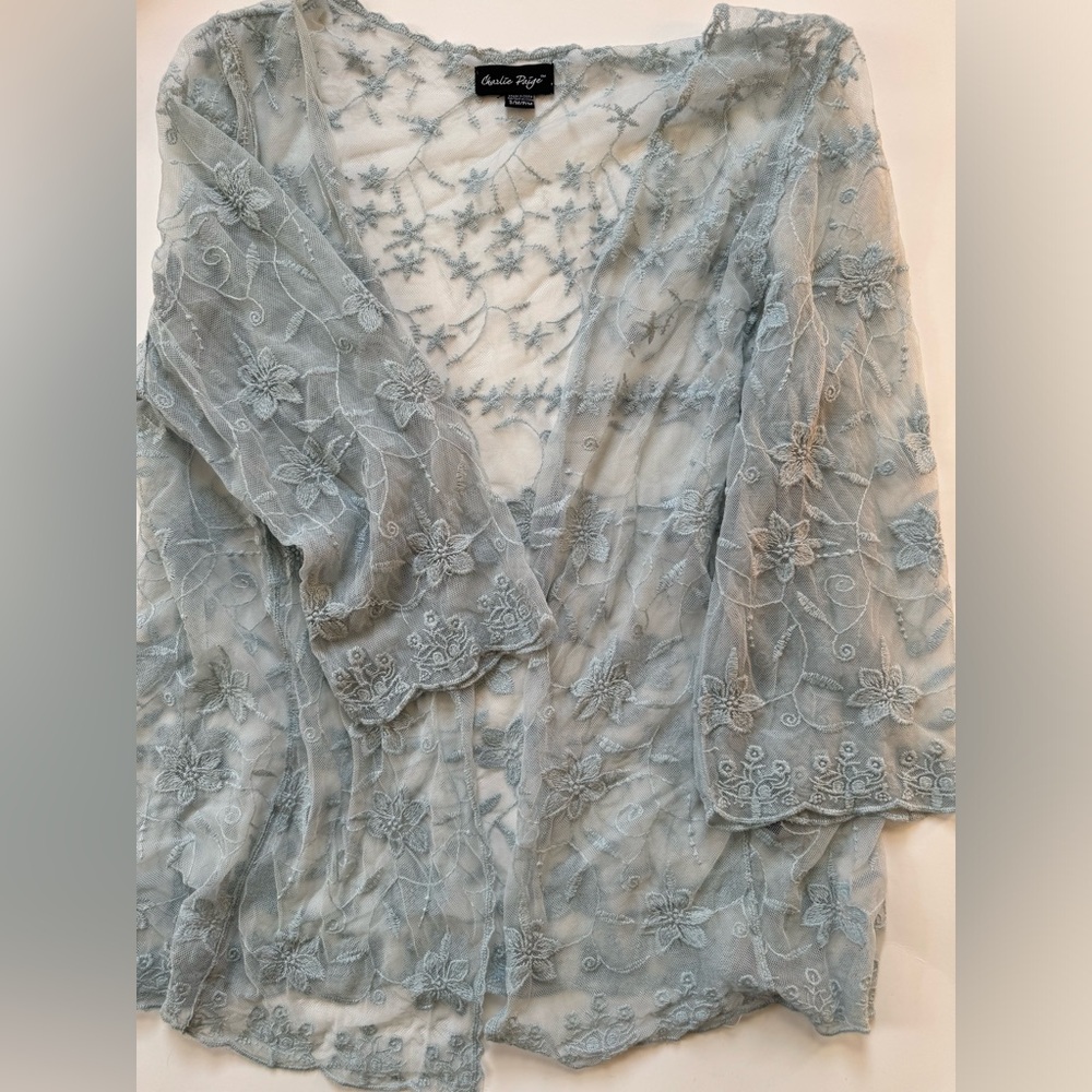 Blue lace cardigan from Charlie Paige size Small/ Medium
